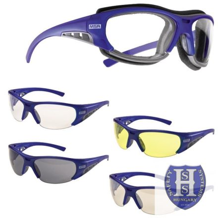 MSA Alternator védőszemüveg Sightgard, különböző színű lencsével