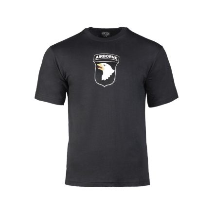 Mil-Tec póló M.DRUCK Airborne fekete