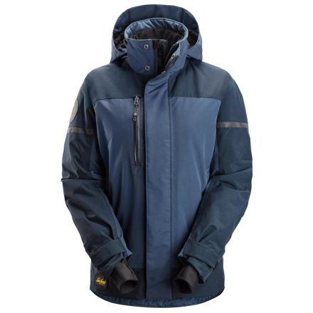 1177 Snickers AllroundWork Női bélelt, kapucnis télikabát, navy, S