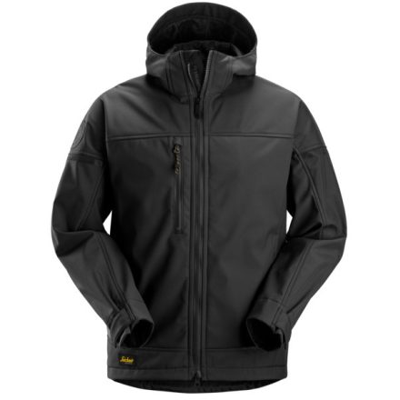 1226 Snickers AllroundWork Kapucnis softshell dzseki, fekete, XS