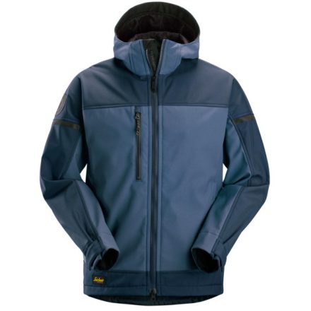 1226 Snickers AllroundWork Kapucnis softshell dzseki, navy, 3XL