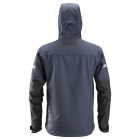 1229 Snickers AllroundWork softshell dzseki, kapucnival, navy/fekete, 3XL