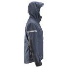 1229 Snickers AllroundWork softshell dzseki, kapucnival, navy/fekete, 3XL