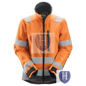   1237 Snickers AllroundWork, női High-Vis Softshell dzseki CL2/3