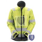 1237 Snickers AllroundWork, női High-Vis Softshell dzseki CL2/3
