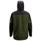 1304 Snickers AllroundWork vízálló shell dzseki, khaki zöld/fekete, XS