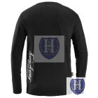 2411 Snickers LiteWork hosszú ujjú póló, fekete, 3XL