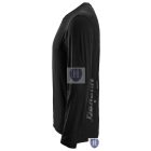 2411 Snickers LiteWork hosszú ujjú póló, fekete, 3XL