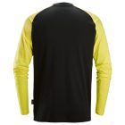 2450 Snickers Kontrasztos hosszú ujjú póló, fekete/neonsárga, 6XL