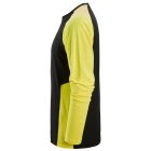 2450 Snickers Kontrasztos hosszú ujjú póló, fekete/neonsárga, 6XL