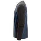 2450 Snickers Kontrasztos hosszú ujjú póló, navy/fekete, XS