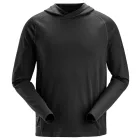 2456 Snickers Stay Fresh Könnyű, kapucnis technikai felső, Fekete, 3XL