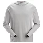 2456 Snickers Stay Fresh Könnyű, kapucnis technikai felső, Jégszürke, 3XL