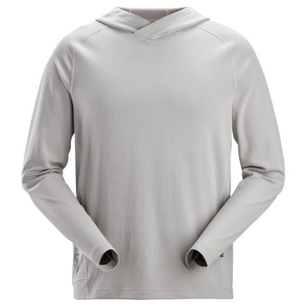 2456 Snickers Stay Fresh Könnyű, kapucnis munkapulóver, Jégszürke, 3XL