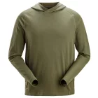 2456 Snickers Stay Fresh Könnyű, kapucnis technikai felső, Khaki-Zöld, S