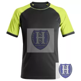 2505 Snickers láthatósági póló, fekete/sárga, L