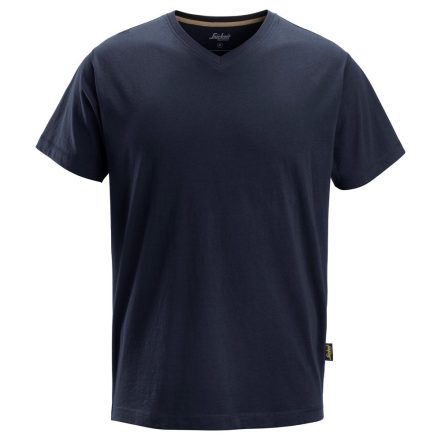 2512 Snickers V-nyakú póló, navy, XS
