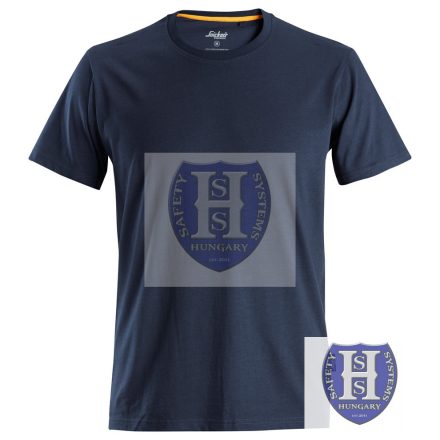 2526 Snickers AllroundWork Organikus Pamut Póló, navy, XL