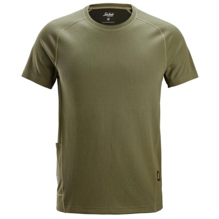 2556 Snickers Stay Fresh Könnyű technikai póló, Khaki zöld, XL