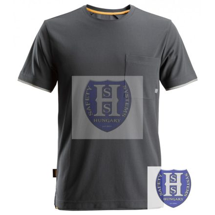 2598 Snickers AllroundWork 37,5 rövidujjú póló, acélszürke, 3XL