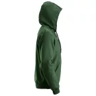 2801 Snickers cipzáras kapucnis pulóver, erdőzöld XXL