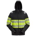 2838 Snickers Jólláthatósági cipzáras, kapucnis pulóver, CL1 sárga/fekete