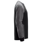 2840 Snickers Két színű pulóver, fekete/acélszürke, 3XL