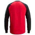 2840 Snickers Két színű pulóver, chili piros/fekete, S