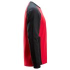 2840 Snickers Két színű pulóver, chili piros/fekete, S