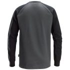 2840 Snickers Két színű pulóver, acélszürke/fekete, 3XL