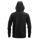 2880 Snickers Logo Cipzáras, kapucnis pulóver, fekete, XL