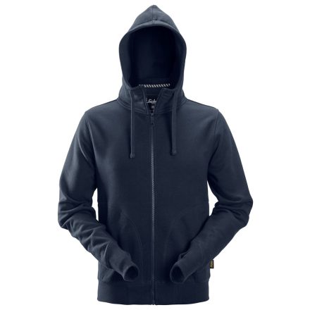 2890 Snickers, AllroundWork, kapucnis cipzáras pulóver, navy kék, XS