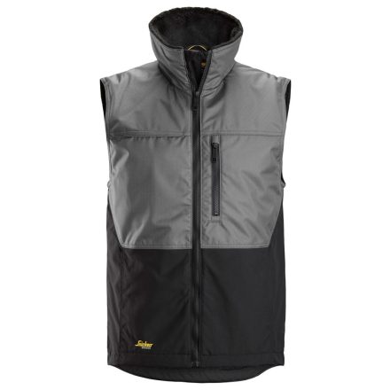 4548 Snickers AllroundWork téli mellény, világosszürke/fekete, 3XL