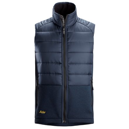 4902 Snickers FlexiWork hybrid mellény, navy/sötétkék melange, XL
