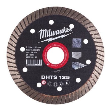 Milwaukee Gyémánt vágótárcsa DHTS 125 x 22,2 mm