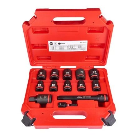 Milwaukee SHOCKWAVE™ IMPACT DUTY ½" Rövid gépi dugókulcs készlet (13 részes)