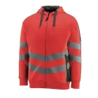 50138-932-22218 Mascot Corby cipzáras láthatósági pulóver Class 2/3) - high-vis piros/sötét antracit