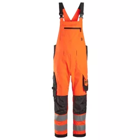 6043 Snickers láthatósági High-Vis kantáros nadrág