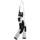 6051 Snickers AllroundWork Stretch Bib&Brace-kertésznadrág, fehér/fekete, 46
