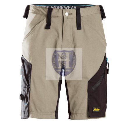 6112 Snickers LiteWork 37.5 rövidnadrág, khaki/fekete, 48