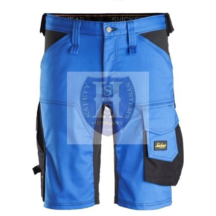 6143 Snickers AllroundWork Stretch SF rövidnadrág, TrueBlue/fekete, 52