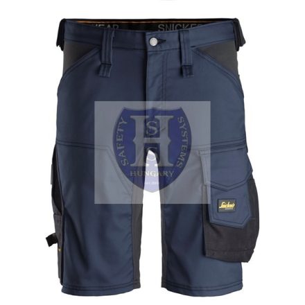 6143 Snickers AllroundWork Stretch SF rövidnadrág, navy/fekete, 48