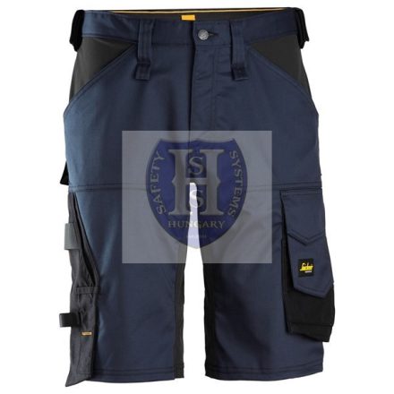 6153 Snickers AllroundWork Stretch LF rövidnadrág, navy kék/fekete, 54