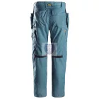 6201 Snickers AllroundWork lengőzsebes derekas nadrág, petrol, 54