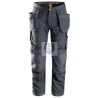 6201 Snickers AllroundWork lengőzsebes derekas nadrág, acélszürke, 44