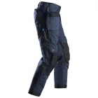6207 Snickers LiteWork 37.5® lengőzsebes derekas nadrág, navy/fekete, 58