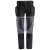 6208 Snickers LiteWork derekas nadrág levehető lengőzsebbel, fekete/fekete, 48
