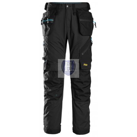 6210 Snickers LiteWork 37.5® lengőzsebes munkanadrág, fekete/fekete, 54