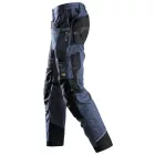 6215 Snickers RuffWork Cotton lengőzsebes derekas nadrág, navy kék/fekete, 88