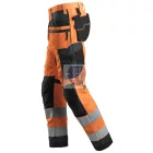 6230 Snickers, AllroundWork, High-Vis munkanadrág lengőzsebes CL2